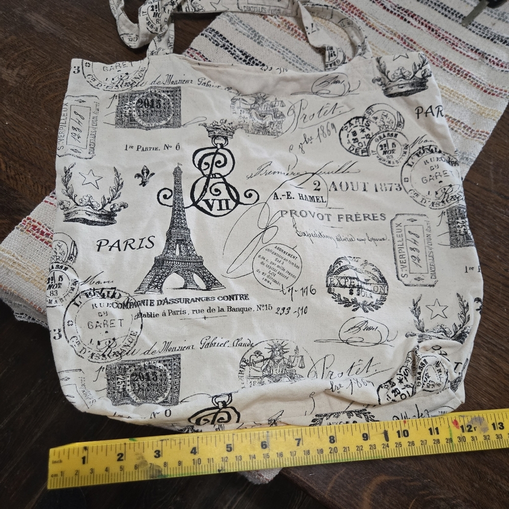 Paris Print Tote Bag